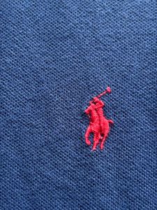 Ralph Lauren men's Blue polo tshirt with red pony