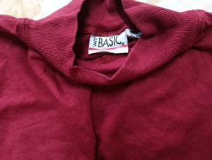 Maroon Long Sleeve Top