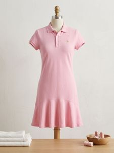 Length-32,,Pink Polo Shirt Dress