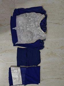 Stunning Embellished Blue Lehenga Choli