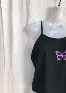 Cute Butterfly Crop Top