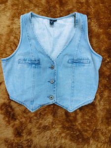 Windsor Light Wash Denim Vest