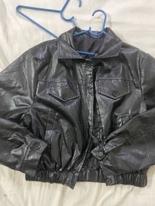 Black Faux Leather Jacket