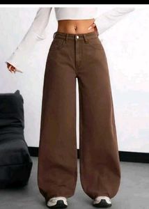 Brown Wide Leg Pants