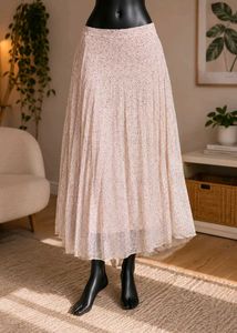 Light Pink Pleated Skirt