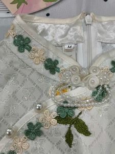 Elegant White Embroidered Top