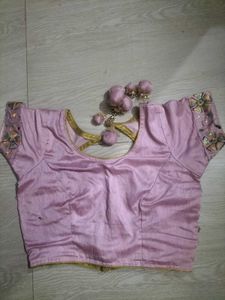 Elegant Embroidered Lavender Saree