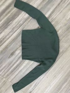Green Long Sleeve Top