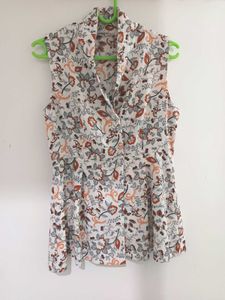 Chic Floral Sleeveless Top