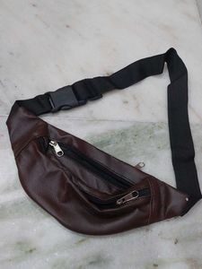Brown Leather Waist Bag