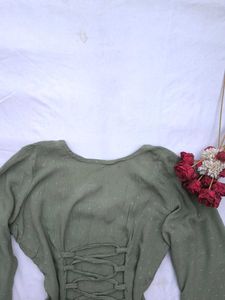 Coquette Corset short Kurti☘️