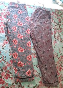 Floral Print Pajama Pants Set👖👖