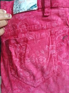 pinkPrinted Jeans