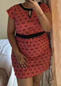 Cute Bow Print dress