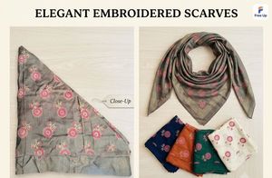 Elegant Embroidered Scarves