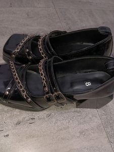 Gothic Style Trending Chain Platform Shoes