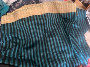 Elegant Striped Silk Saree