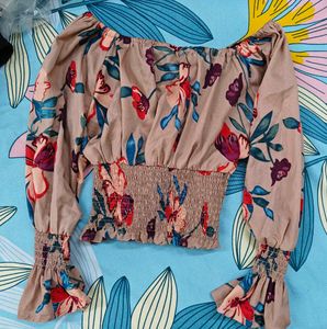 Flowy Floral Print Blouse