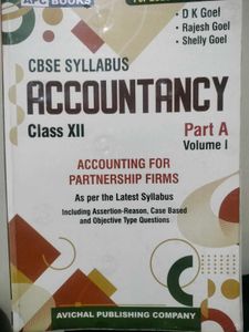 CBSE Class XII Accountancy Textbook set