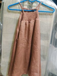 Smocked Corduroy Dress