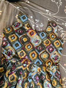 Boho Print Flared Dress