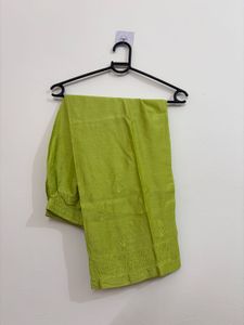 Lime Green Embroidered Kurta