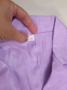 Lavender Button-Up Dress