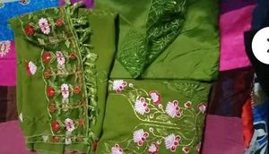Green Embroidered Kurta
