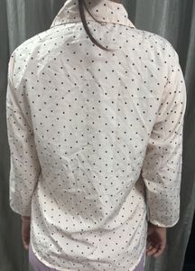 Cute Polka Dot Peplum Top