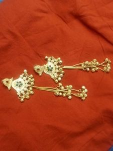 Ethnic Silver Jhumka Earrings with Bells