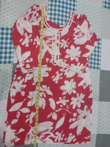 Magenta Floral Kurta Set