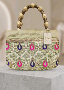 Embroidered Clutch Bag