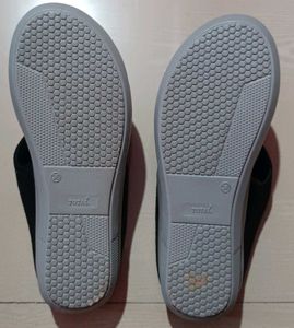 Ajanta Black Comfort Slippers