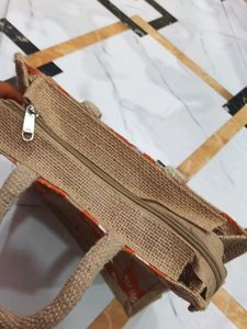 Cute Butterfly Jute Tote Bag