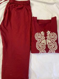 Embroidered Kurta Set