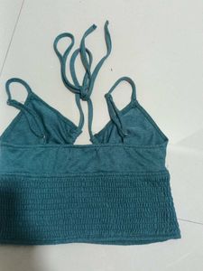 Cider Teal Crop Top