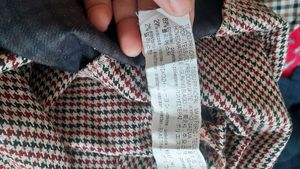 ZaRA Vintage Checkered Long Sleeve Top