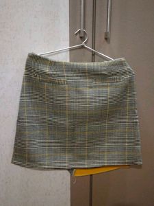Plaid Wrap Skirt