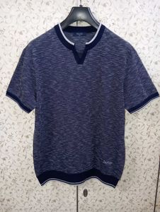 VALUZI men's knitted textured tshirt