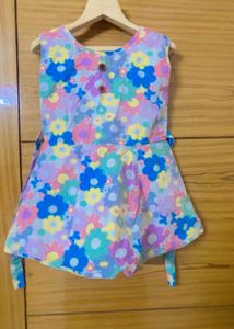 Cute Animal Print Baby Dress