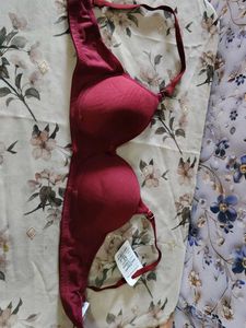 Maroon Padded Bra with Tags