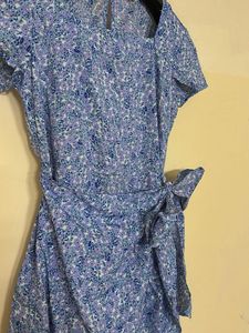 Floral Print Wrap Dress