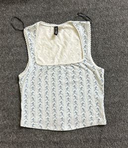floral hnm fitted top