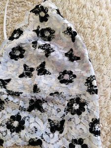 Lace Bralette with Floral Pattern