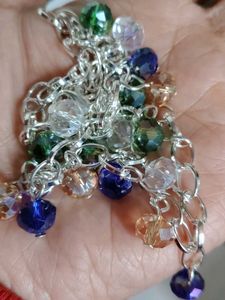 Crystals Charm Necklace- made by Shree Shilp creat