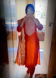 Women Straight A-line Kurta Set