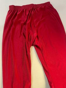 Pink Floral Kurta with Red Border and Leggings