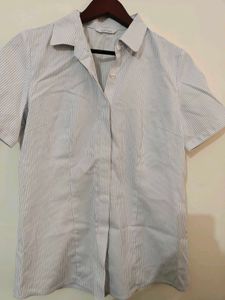 imported Striped Short Sleeve Shirt