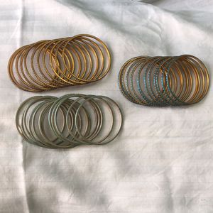 Bangles Set - Mixed Metals of 35