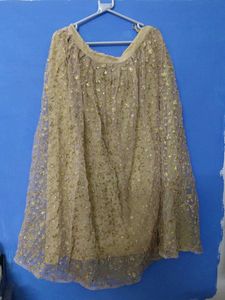 Gold Sequin Ethnic Skirt
